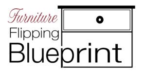 Furniture Flip Blueprint logo 8x4 white